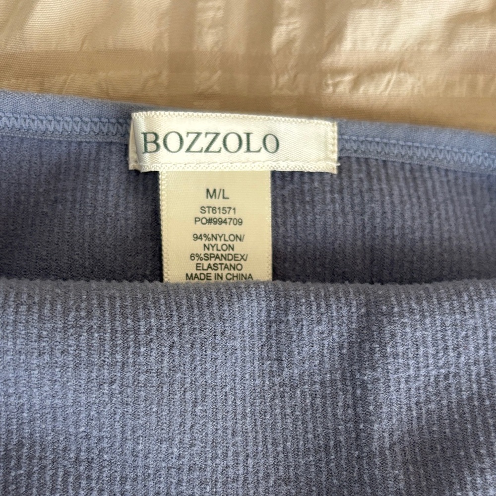 Women's Blue Crop Top - Picture 3 of 3